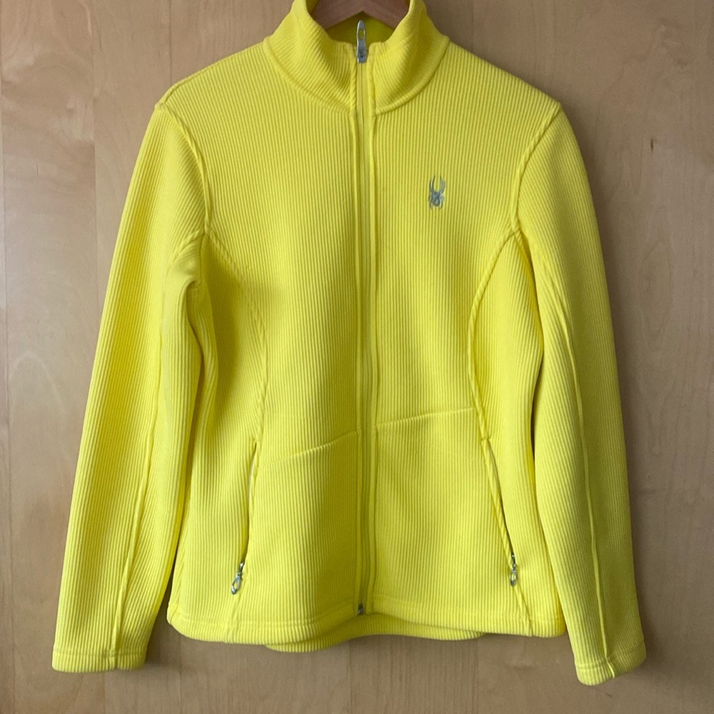 Yellow women’s spider sweater